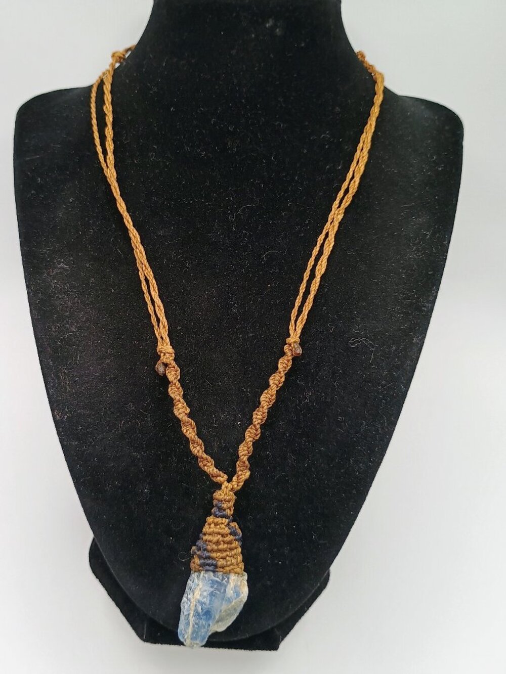 Sodalite Macrame Amulet Necklace Spiritual Connection